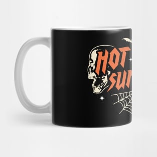 Hot Ghoul Summer Pastel Goth Gothic Funny Halloween Skeleton Mug